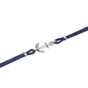 Mabina Bracciale in nylon con ancora in argento 534139